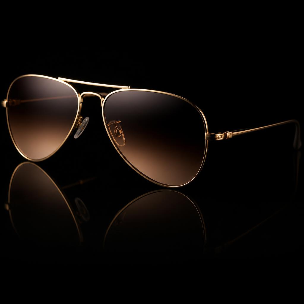Gafas de Sol Aviador Dorado Lente Degradado